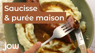 Recette des saucisse amp purée maison [upl. by Acinorrev183]