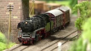 Fantastic Steam Locomotive Model Railway Layout in HO Scale [upl. by Hardden736]