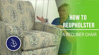 How to Reupholster a Recliner Chair [upl. by Raval873]