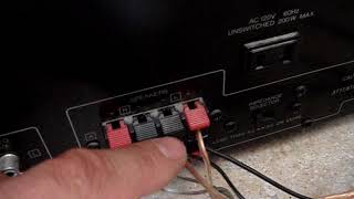 How to connect Subwoofer if receiver dont nave Subwoofer plugs connectors [upl. by Moses]