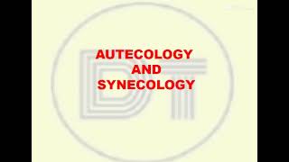 Ecology part 2 autecology and synecology [upl. by Marden]