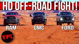 Only One Rules Ford F250 Tremor vs RAM Power Wagon vs GMC Sierra HD AT4 Ultimate OffRoad Test [upl. by Mcafee967]