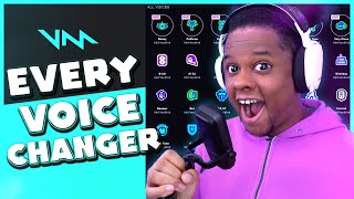 Testing EVERY VOICE CHANGER in Voicemod Pro PC  Plus custom voice [upl. by Teirtza]