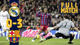 FULL MATCH Real Madrid 0  3 Barça 2005 RELIVE RONALDINHO’S GREATEST GAME AT FC BARCELONA [upl. by Fabyola]