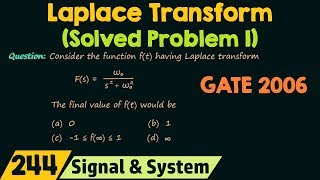 Laplace Transform Solved Problem 1 [upl. by Hankins]