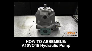 Hydraulic Repair 101  A10VO45 Hydraulic Pump [upl. by Jessen]