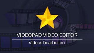 Videos bearbeiten  VideoPad VideoEditor Tutorial [upl. by Nodab]