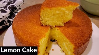 How to Make Fluffy LEMON CAKE  Homemade  Bake with Me [upl. by Yltsew]