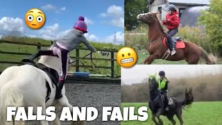 horse FALLS amp FAILS  Subscriber Edition  equinemollie [upl. by Atsylac]