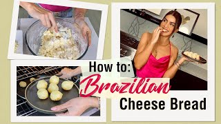 HOW TO PÃO DE QUEIJO Brazilian Cheese Bread CookingCami [upl. by Tuinenga]