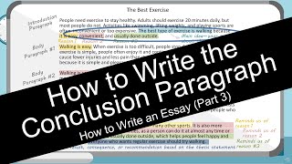 How to Write an Essay Conclusion Paragraph with Worksheet [upl. by Esineg]