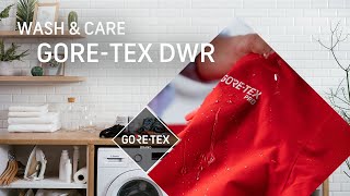 How to restore the GORETEX DWR durable water repellency  Wash amp Care [upl. by Winfrid]