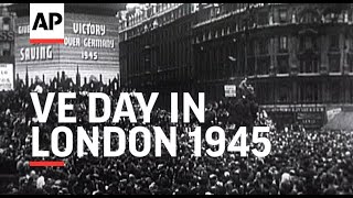 V E Day in London  1945 [upl. by Galitea355]