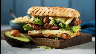 How to make The Crispy Chicken Avocado Grilled Cheese by Jarlsberg® [upl. by Rossy442]