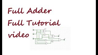 Logisim Tutorial  how to design fulladder [upl. by Adne543]