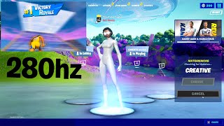 First Time On 280hz  Fortnite [upl. by Eilliw819]