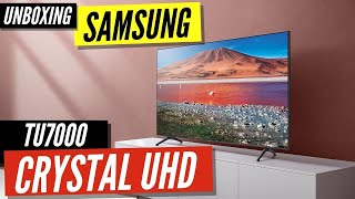 Samsung TU7000 Series Unboxing amp Setup [upl. by Anirual77]