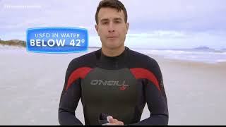 How wetsuits keep you warm during frigid temperatures in the ocean [upl. by Maram861]