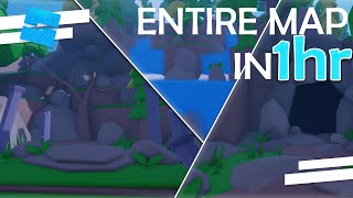 Making a FULL MAP in 1 HOUR  ROBLOX Studio [upl. by Senskell]