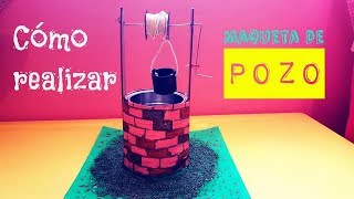 Cómo hacer maqueta pozo funcional  Proyecto [upl. by Asle]