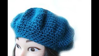 How to crochet Beret hat [upl. by Sivam]