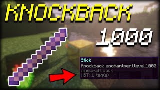 How To Get A Knockback 1000 Stick In Minecraft 1171 2024 [upl. by Enetsuj547]