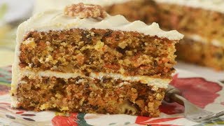 Carrot Cake Recipe Demonstration  Joyofbakingcom [upl. by Enirhtak]