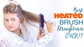 😱 BEST HEATED HAIR BRUSH STRAIGHTENER EVER  Milabu [upl. by Htidra266]