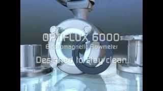 OPTIFLUX 6000 – Electromagnetic Flowmeter for sanitary and hygienic processes  KROHNE [upl. by Nollie]