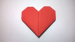 COMO HACER UN CORAZON DE PAPEL  How to make a paper heart [upl. by Leinehtan]