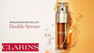 Clarins Double Serum  Visibly Firmer Smoother amp More Radiant Skin  Clarins [upl. by Brookhouse]