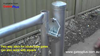 Gate Latch 2 way for round pipe and square [upl. by Aniretak919]