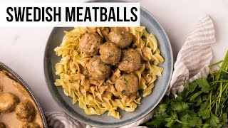 Easy Swedish Meatballs  The Recipe Rebel [upl. by Kopple]