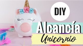 DIY Alcancía Unicornio  Con un Trozo de Papel [upl. by Nortad992]