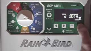 RainBird ESPME3 Irrigation Controller Programming [upl. by Aleahs]