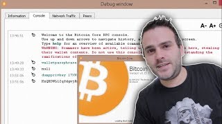 Getting your Private Keys from the Bitcoin Core wallet [upl. by Zea418]