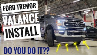 HOW TO  Install the Ford Tremor Front Valance 20202022 Ford F250 F350 F450 Should I get one [upl. by Coats]