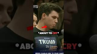 Charlie Kirk Makes a WOKE Activist CRY shorts charliekirk debate [upl. by Nauwtna]