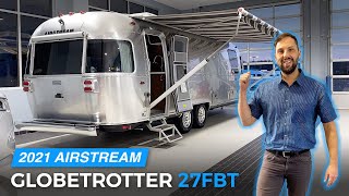 ULTIMATE LUXURY CAMPING  2021 AIRSTREAM Globetrotter 27FBT Twin Full Walk Through [upl. by Linzer]