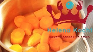 Möhren kochen  Karotten im Topf zubereiten  Anleitung  How to cook carrots [upl. by Ausoj456]