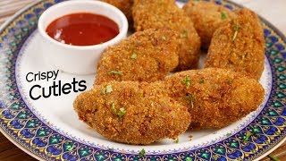 Vegetable Cutlet  Crispy Street Style Evening Snack Recipe  CookingShooking [upl. by Einaffets]