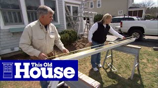 How to Install Aluminum Gutters  This Old House [upl. by Kama933]