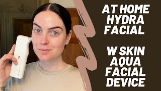 At Home Hydra Facial with W Skin Aqua Facial Device  Full Tutorial [upl. by Emmons314]