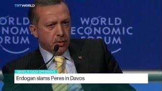 Turkish President Erdogan slams Peres in Davos [upl. by Saw]