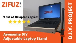 DIY How to Make an Adjustable Laptop Stand for Less Than 20 [upl. by Midas]