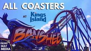 All Coasters at Kings Island  OnRide POVs  Front Seat Media [upl. by Releehw]