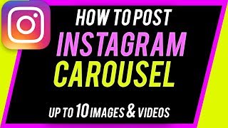 How to Create Instagram Carousel Post  Grow FASTER with Multiimage Posts [upl. by Tyrrell]