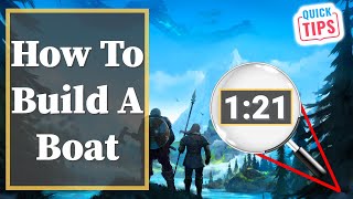 Valheim  How To Build A Boat [upl. by Bittner]