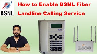 How to Activate BSNL Fiber Landline Voice Calling Service  Voip [upl. by Betthezul]