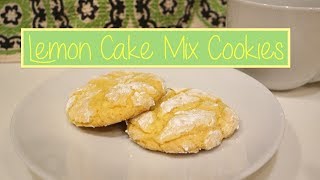 Lemon Cake Mix Cookies [upl. by Anatnas944]